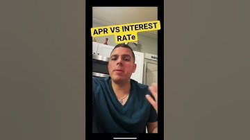 APR vs Interest rate #shorts
