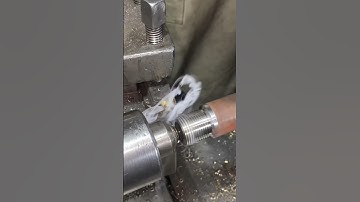 Threads  polish in Lathe machine #youtubeshorts #satisfying #diy #automobile #shortvideo #shorts