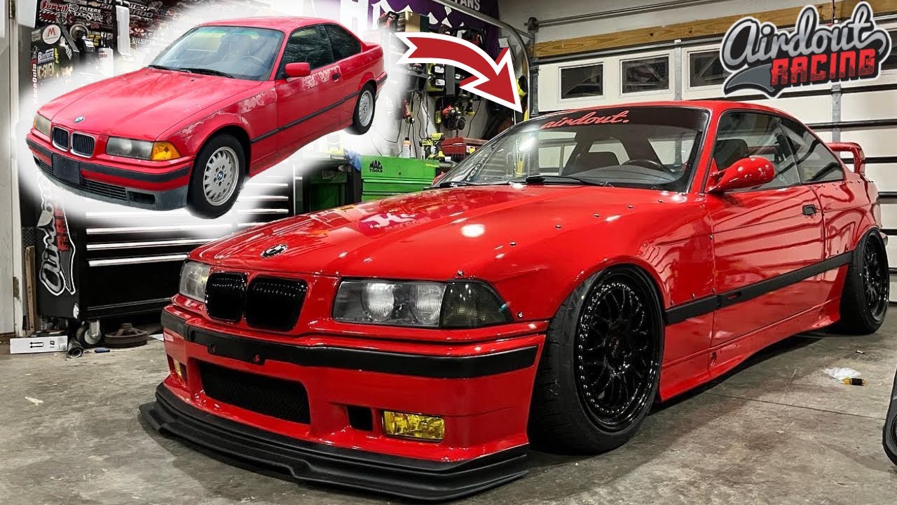Building a BAGGED BMW E36 in 10 Minutes