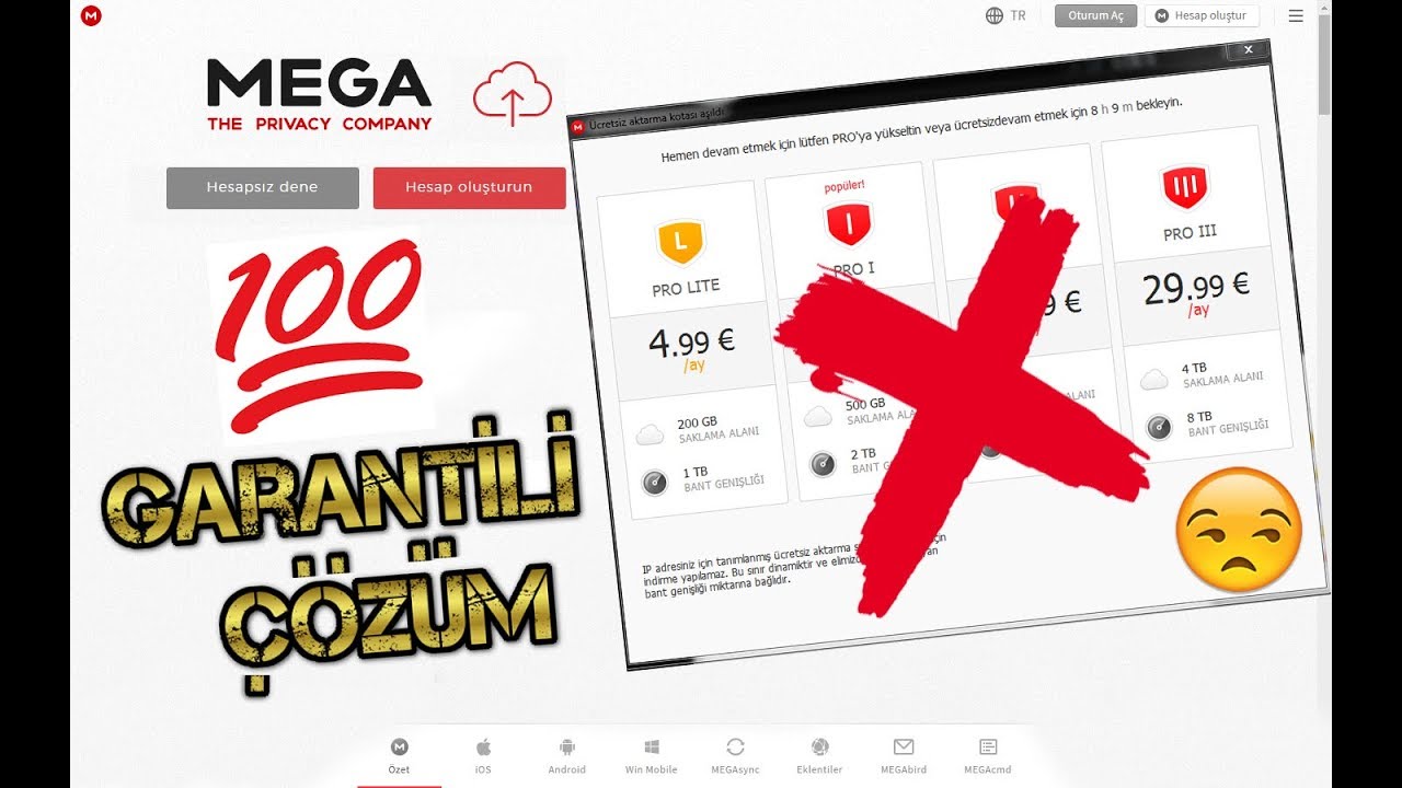 Mega İndirme Sınırı Kesin Çözüm! - Sınır Yok! (no ip ) Mega İndirme Sınırı Kesin Çözüm! - Sınır Yok! (no ip ) #1