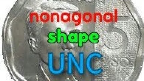 Philippines 5 Piso Coin Nonagonal Shape 2019