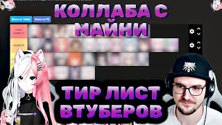 картинка: Тир лист ВТУБЕРОВ С РЕЧЕЙ И МАЙНИ!!! КОЛЛАБОРАЦИЯ!