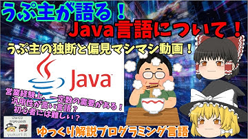 【ゆっくりIT】うぷ主が語る！Java言語について！ ～うぷ主のIT業界経験マシマシ動画～　ゆっくり解説プログラミング言語 No.081