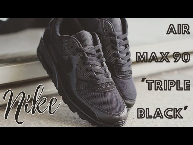 Quick Review of my son's Nike Air Max 90 'Triple Black' kicks