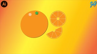 Full Adobe Illustrator CC Tutorial Flat Design | Orange| ZuH Graphics Solutions Tutorials Guide