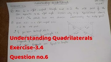 Exercise-3.4 Question no.6 -Understanding Quadrilaterals /8th class /ncert
