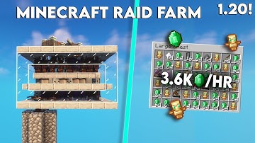 Minecraft Best Raid Farm 1.20+ 3600 Emerald Per Hour - Raid Farm Tutorial
