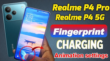 How to set fingerprint animation in realme P4 pro , realme p4 5g fingerprint animation settings 