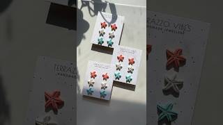 Behind the Scenes - Crafting Cute Starfish Polymer Clay Stud Earrings #polymerclayearrings