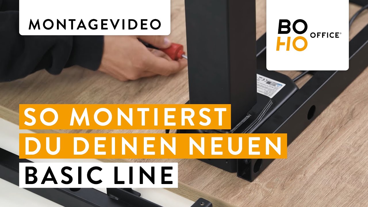 Das boho office® Basic Line Tischgestell - Montage/Aufbau mit ...