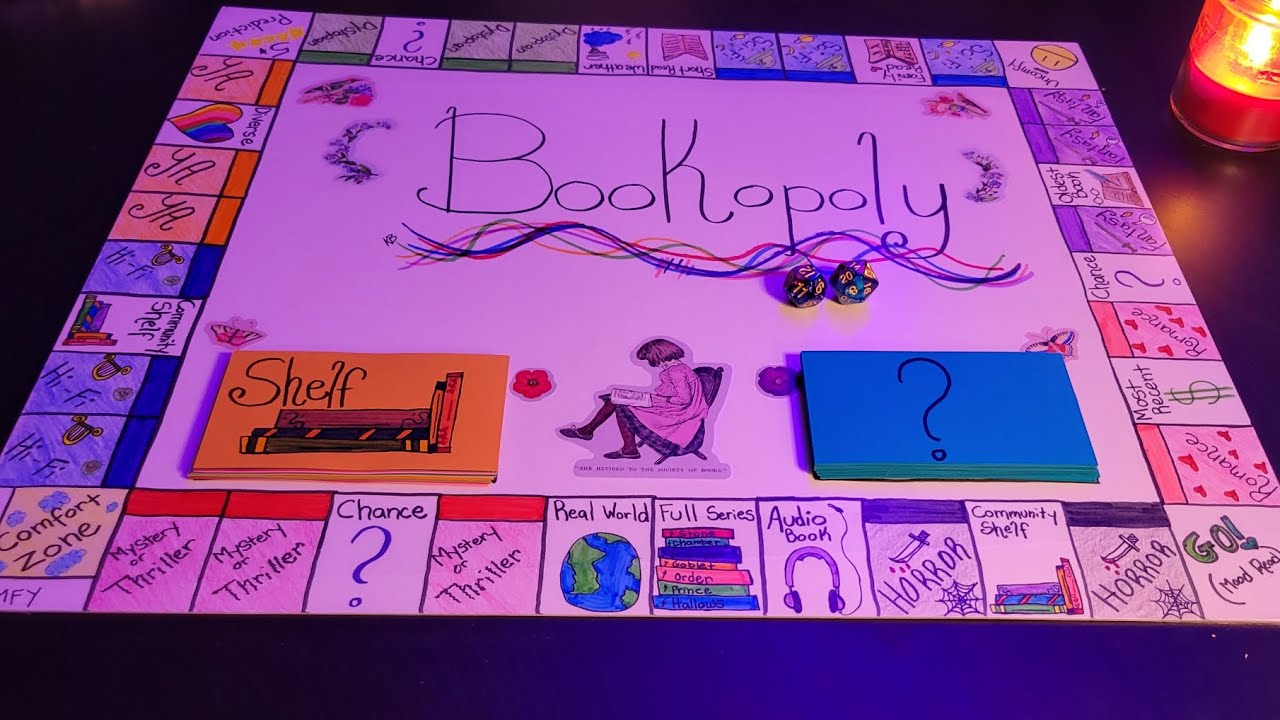 ASMR Spring Bookopoly 2024 TBR ✨️🌺 [Soft spoken, Tapping, Lo-fi]