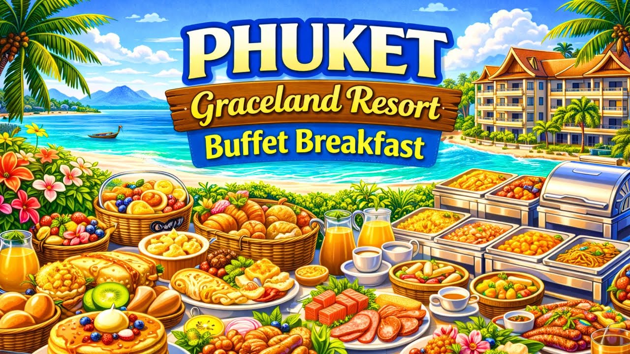 Обзор завтрака «шведский стол» в отеле Phuket Graceland Resort | Таиланд