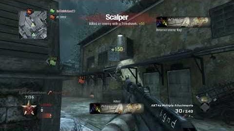 CoD: Black Ops - Capture The Flag - Tomahawk Kills and a First Blood