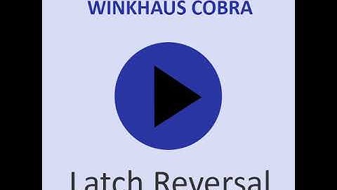 Winkhaus Latch & Deadbolt Latch Reversal