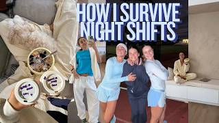 VLOG: night shifts & half mara training xoxo