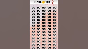 Find 👉 99 🤔 odd number puzzle 🧩 #quiz #puzzle #iqtest #emojichallenge #facts #find
