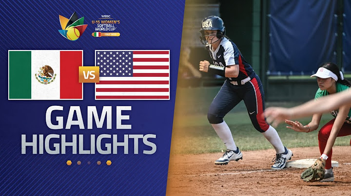 HIGHLIGHTS | 🇲🇽 Mexico vs 🇺🇸 USA | WBSC U-15 Women's Softball World Cup 2025