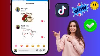 Como adicionar adesivos nos comentários do TikTok | Adesivos de comentários no TikTok screenshot 2