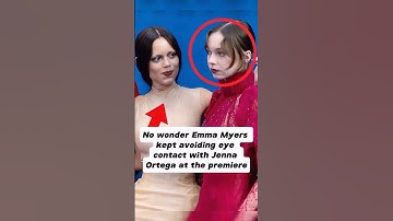 No wonder Emma Myers kept avoiding eye contact with Jenna Ortega at the premiere#shorts #shortvideo