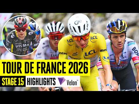 Chaos in the Mountains 😲 Tour de France 2026 Stage 15 Highlights