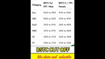 Bstc cut off 2023🔥 BSTC Results ❤️