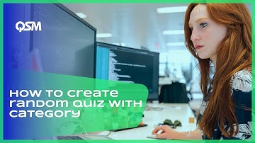 How to Create Category wise Random Questions | Using QSM