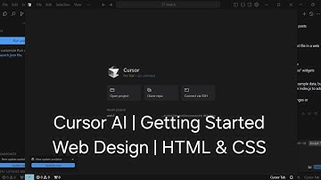 Cursor AI | Getting Started Web Design | HTML  CSS & JavaScript