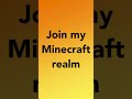 Minecraft REALM code! No Permission REQUIRED