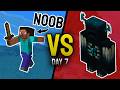 I Tried Fighting the Warden as a Noob… (on Day 7)