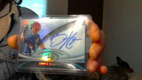 bryce harper refractor auto sick topps mailday mojo! trade?