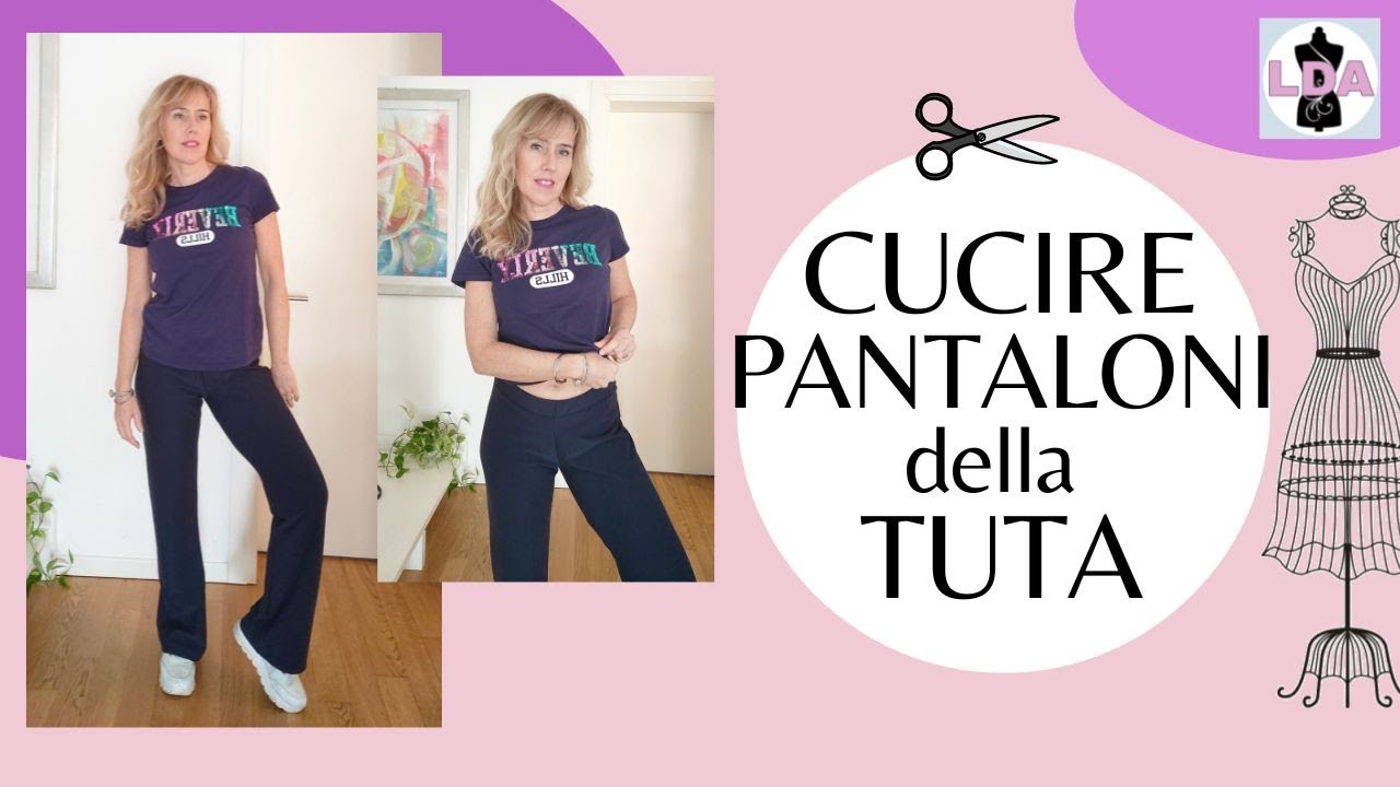 Cucire i pantaloni della tuta