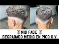 TUTORIAL ¿ como hacer un MID FADE / DEGRADADO MEDIO en PICO y/o UVE 😱😍🔥🔥 paso a paso en españolL 🇪🇸✅