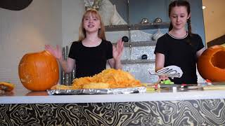 CARVING PUMPKINS!! With Kelly Grace from Disney&#39;s Walk the Prank