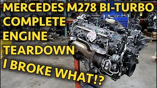 Mercedes S550 M278 Bi-Turbo 4.7 V8 Failed Engine Teardown! Damage EVERYWHERE! Still Better Than N63. screenshot 3