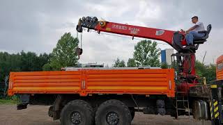 КМУ FASSI MVF S1556 на шасси КАМАЗ-43118 - обзор и демонстрация работы