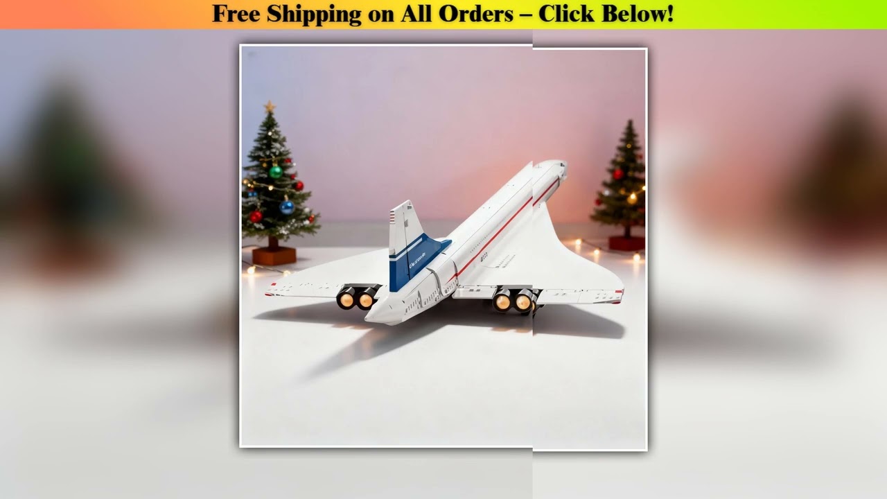 Hot Deals Airbus Concorde Building Kit Supersonic Airliner Space Shuttle Model 10318 Educational