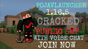 POJAVLAUNCHER CRACKED 1.16.5 PUBLIC SMP JOIN NOW WITH VOISE #POJAVLAUNCHER #minecraft #SMP