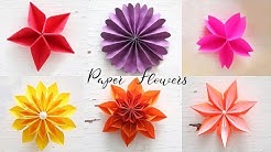 6 Easy Paper Flowers | Flower Making | DIY  - Durasi: 9.51. 