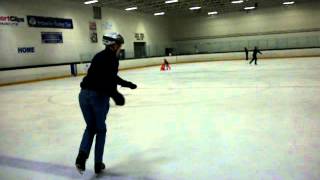 100 1076 Forward Outside to Backward Inside 3 Turns Good