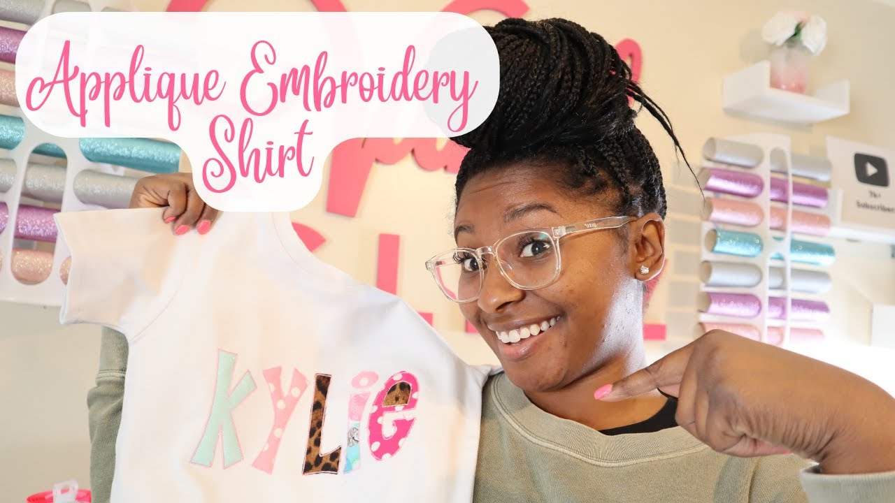 How to Applique shirt with Melco Embroidery Machine Applique Shirt 