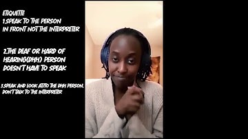 TSC- Education: Sign Language Interpreters
