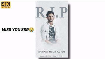 Sushant Singh Rajput 4K Full Screen Status|Arijit Singh Superhit Song Status|Khairiyat lofi Status