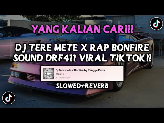 DJ TERE METE X BONFIRE BY RANGGA PUTRA SOUND DRF411 VIRAL FYP TIKTOK YANG KALIAN CARI(SLOWED+REVERB) class=