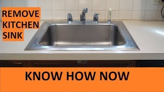 Remove Kitchen Sink Without Damaging Laminate Countertop