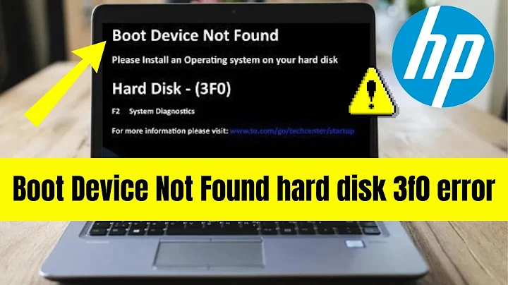 [HP Laptop] How to Fix Boot Device Not Found hard disk 3f0 error