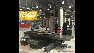 FEMCO BMC 110 R2 CNC Horizontal Boring Milling & Drilling  Machine actively thread milling