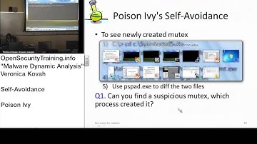 Dynamic Malware Analysis D3P11 Self Avoidance Lab Poison Ivy