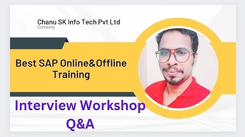 SAP S4HANA/FICO Workshop-SAP Interview Questions and Answers-SAP    Online Training