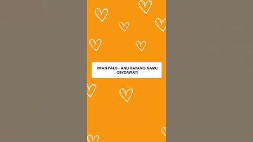 Iwan Fals - Aku Sayang Kamu GIVEAWAY!!