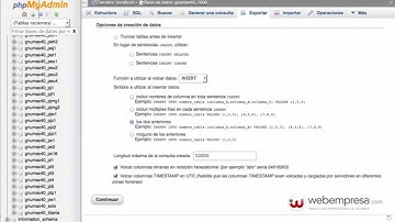 Exportar bases de datos desde el Panel de Hosting (cPanel)
